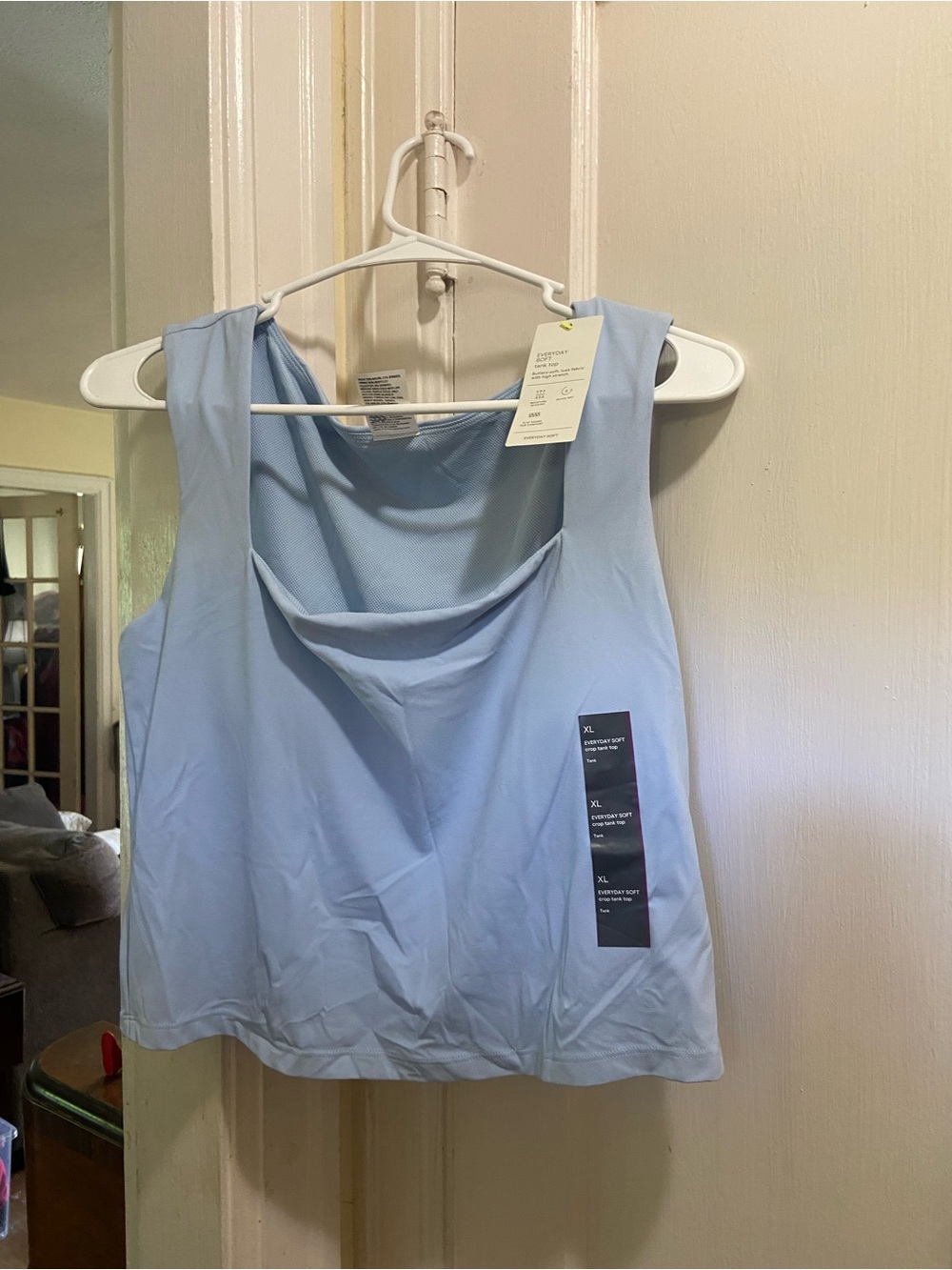 all in motion Pale Blue Women's Tank Top - Relaxed Scoop Neck